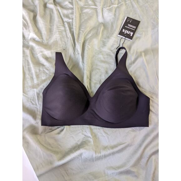 NWT  Knix Revolution V-Neck Bra - Black -Size S - Picture 1 of 4